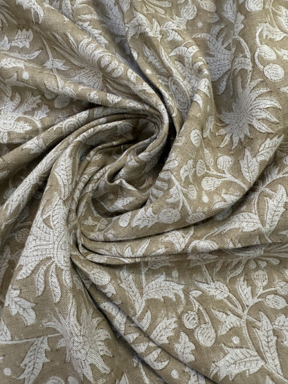 Artisanal Handloom Linen Fabric