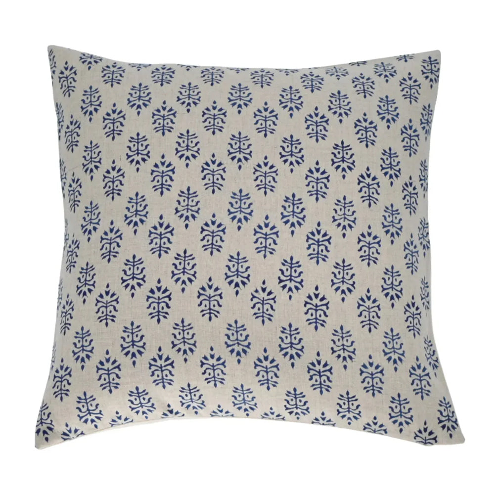 Louie Block Print Pillow Cover