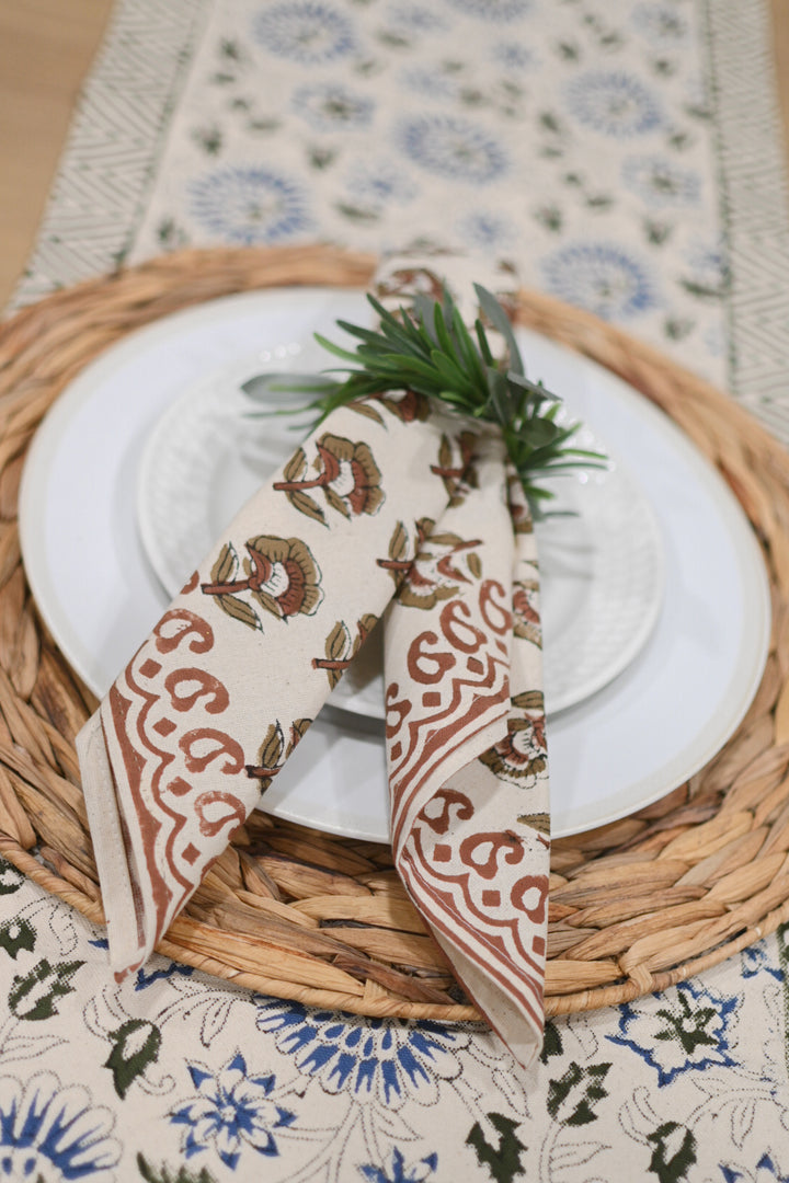 Orton Block Print Cloth Napkins