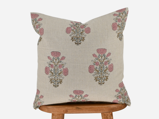 Nerina Block Print Pillow Cover