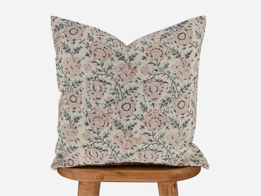 Esmond Block Print Pillow Cover