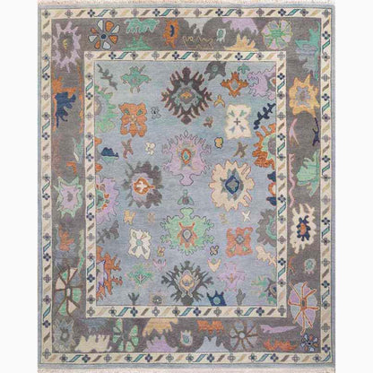 Camellia Hand-Knotted Wool Oushak Rug