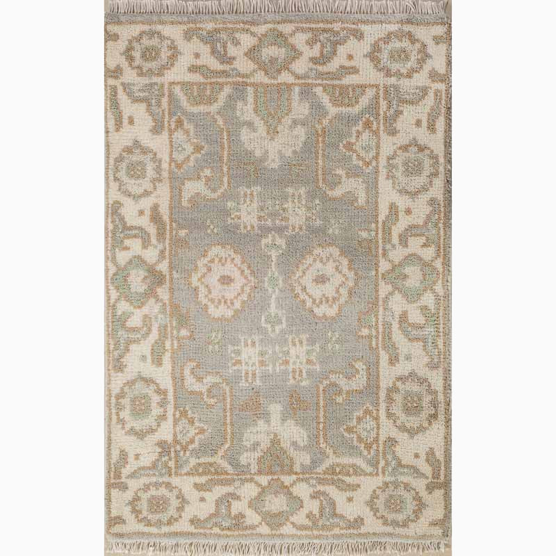 Celandine Hand-Knotted Wool Oushak Rug