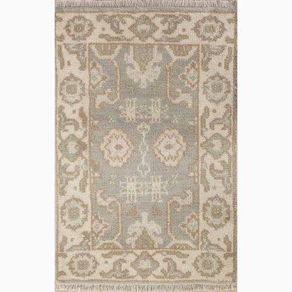 Celandine Hand-Knotted Wool Oushak Rug