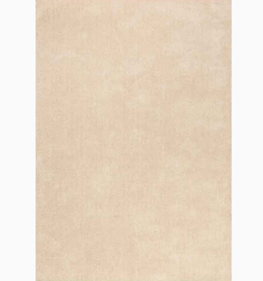 Champagne Hand Loomed Solid Wool Rug