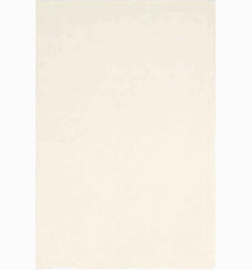 Cloud White Hand-Loomed Wool Rug