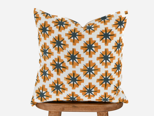 Kairo Block Print Pillow Cover