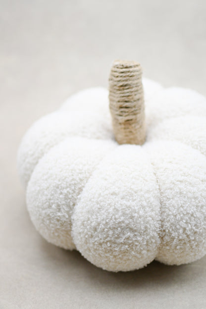 Cream Sherpa Pumpkin