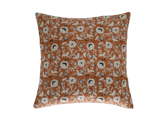 Martha Block Print Pillow Cover - Maple Village Lane