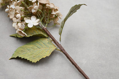 Dried Look Faux Cone Hydrangea Stem 30"