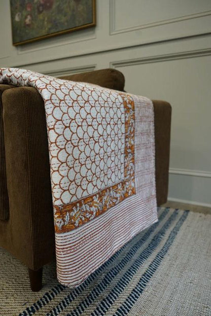 Juliette Handcrafted Reversible Pick-Stitch Quilt - Maple Village Lane