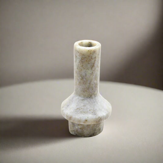 Tall Marble Taper Holder