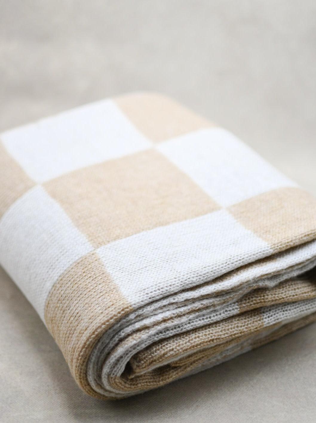 Carla Plaid Checkered Throw Blanket - Maple Village Lane