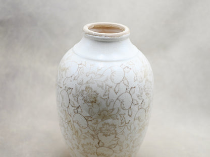 Tall Floral Heirloom Vase