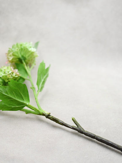 Faux Snowball Hydrangea Stem - Maple Village Lane