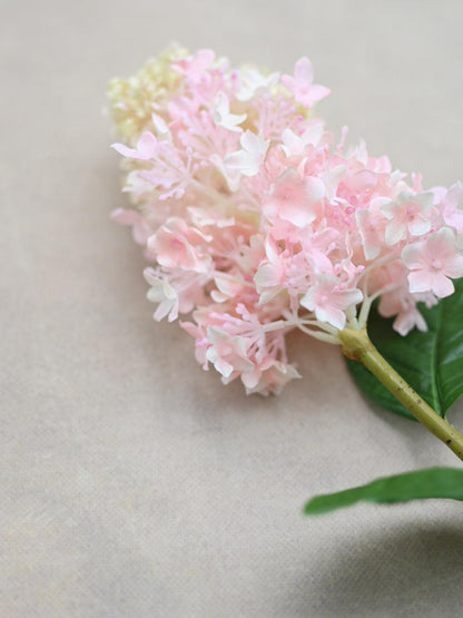 Faux Pink Hydrangea Stem - Maple Village Lane