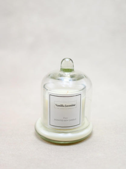 Carrie Glass Candle Cloche - Maple Village Lane