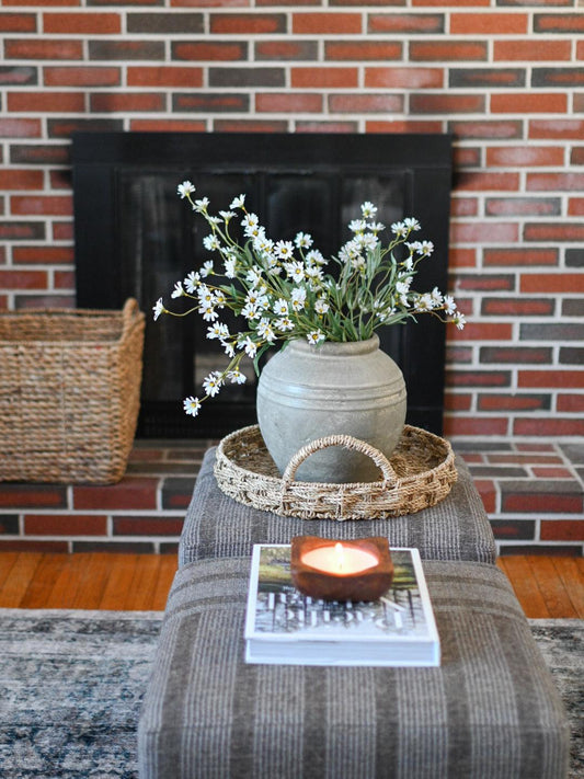 Vanilla Jasmine Wooden Dough Bowl Candle - Maple Village Lane