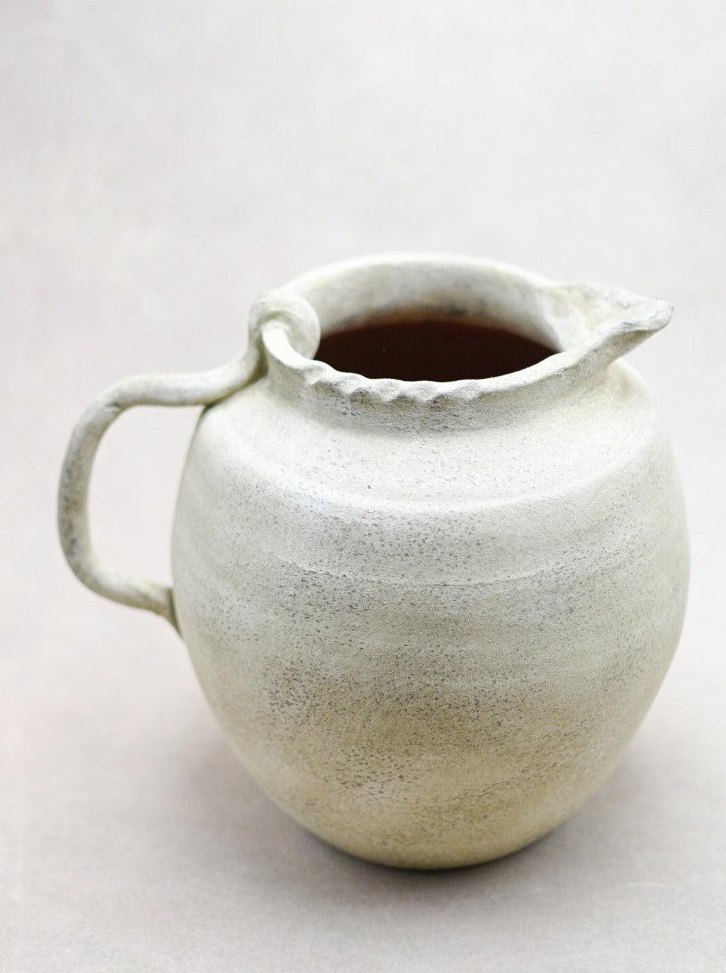 Neutral Ceramic Jug - Maple Village Lane