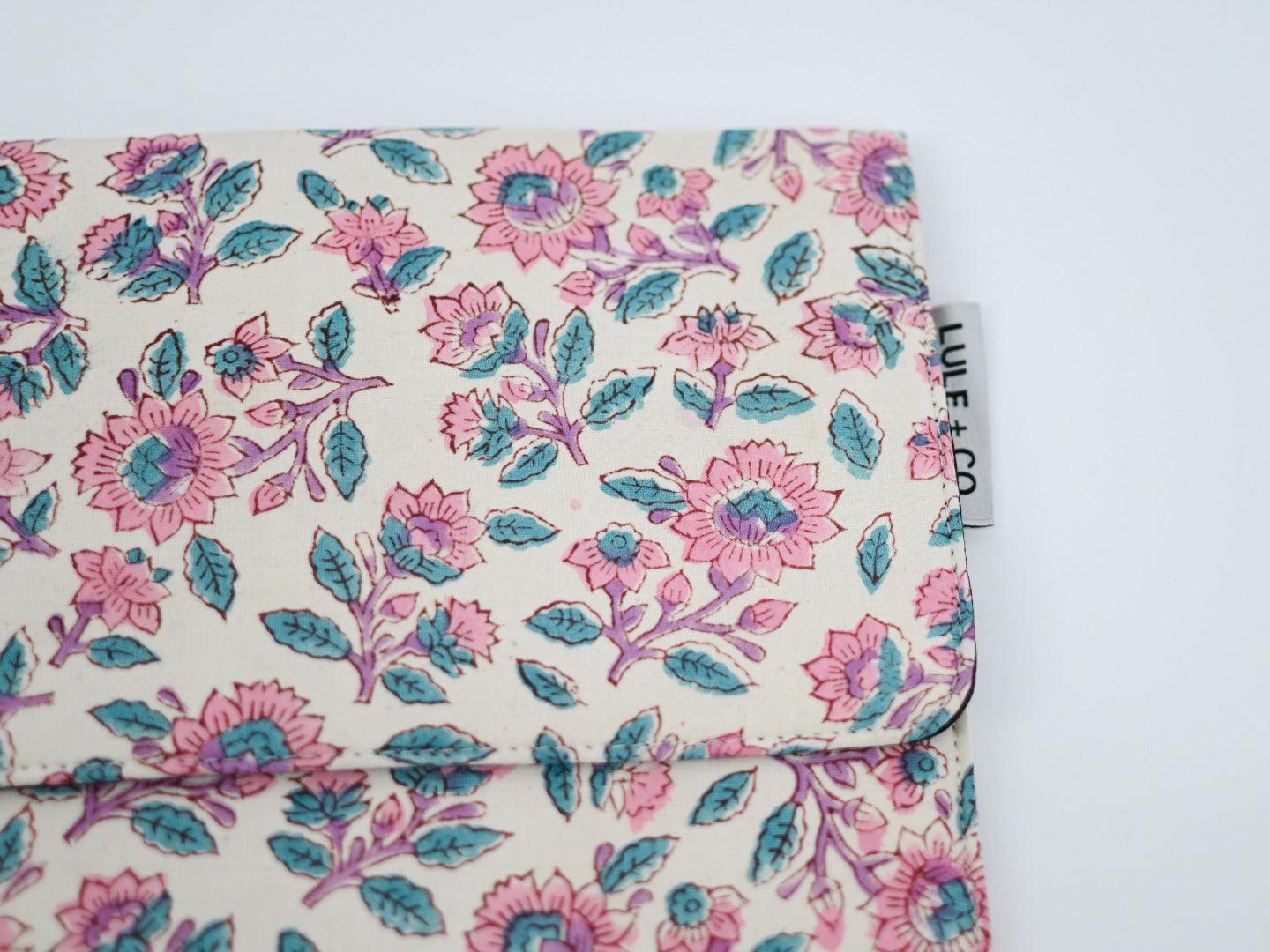 Blush Block Print iPad Tablet Sleeve - Maple Village Lane