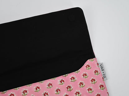 Rosy Block Print iPad Tablet Sleeve - Maple Village Lane