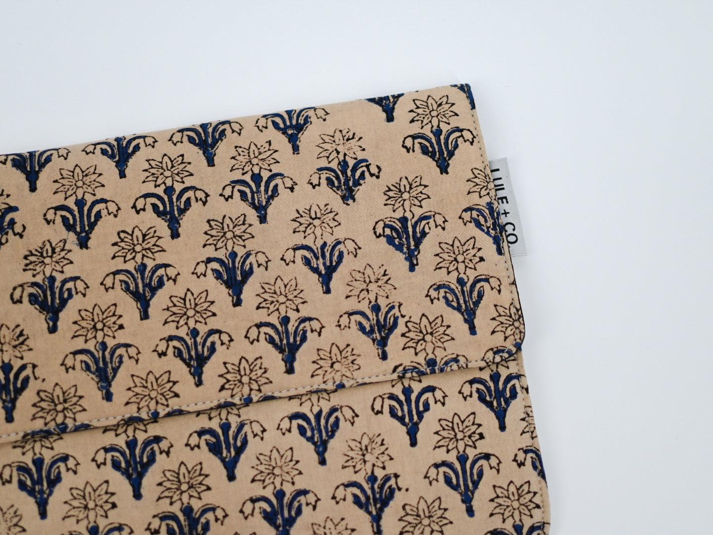 Floral Block Print iPad Tablet Sleeve - Maple Village Lane