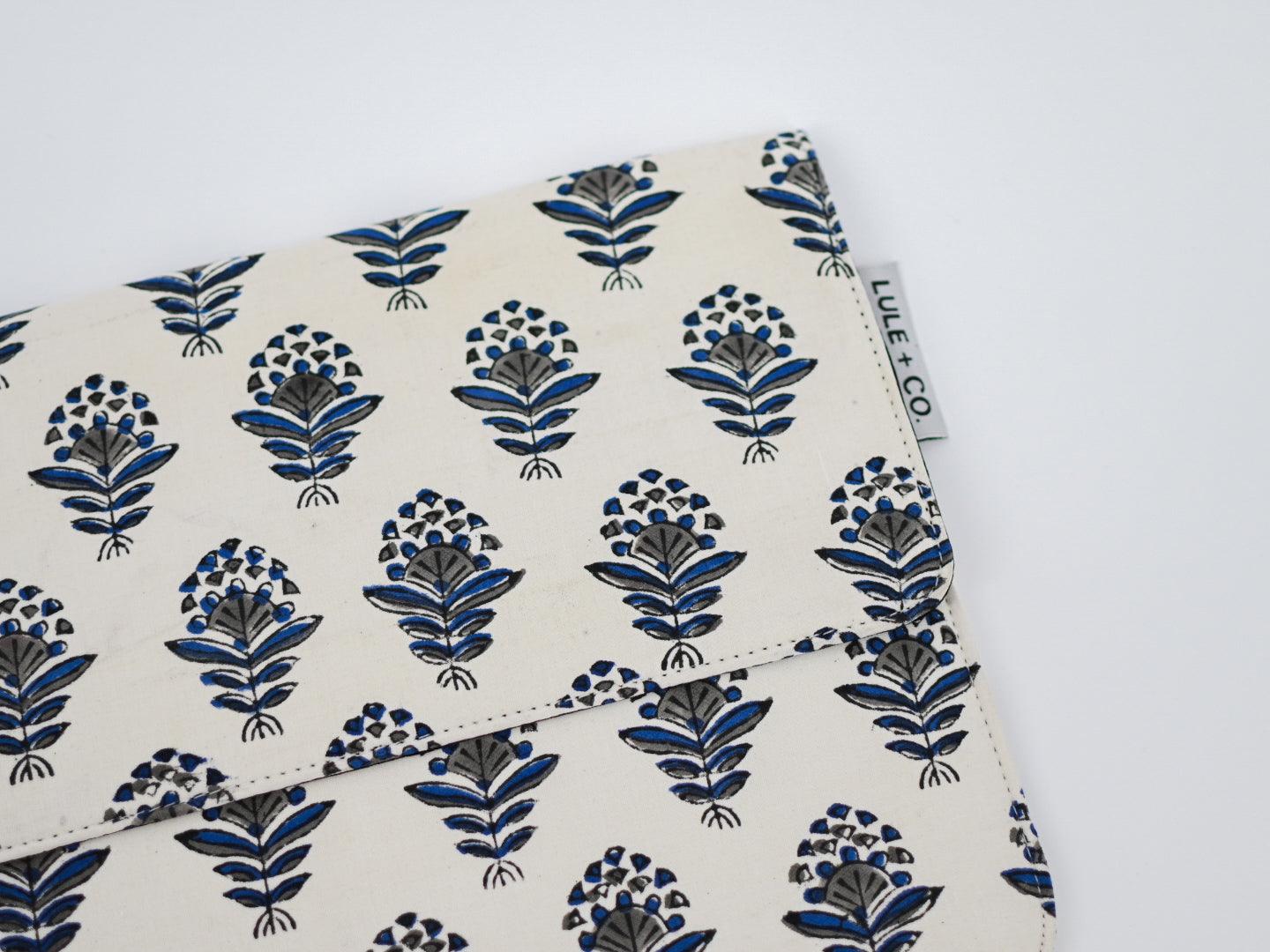 Petals Block Print iPad Tablet Sleeve - Maple Village Lane