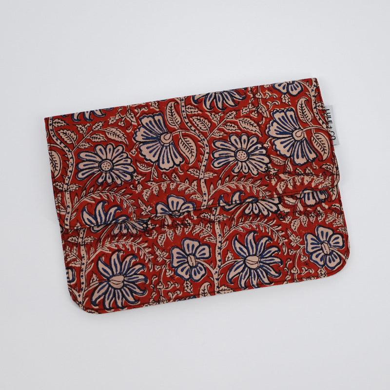 Flowers Block Print iPad Tablet Sleeve - Maple Village Lane