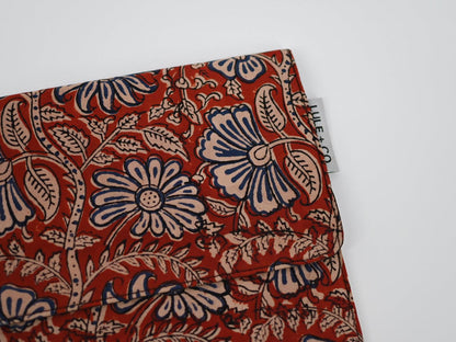 Flowers Block Print iPad Tablet Sleeve - Maple Village Lane