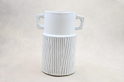 Glazed Striped Vase - Maple Village Lane