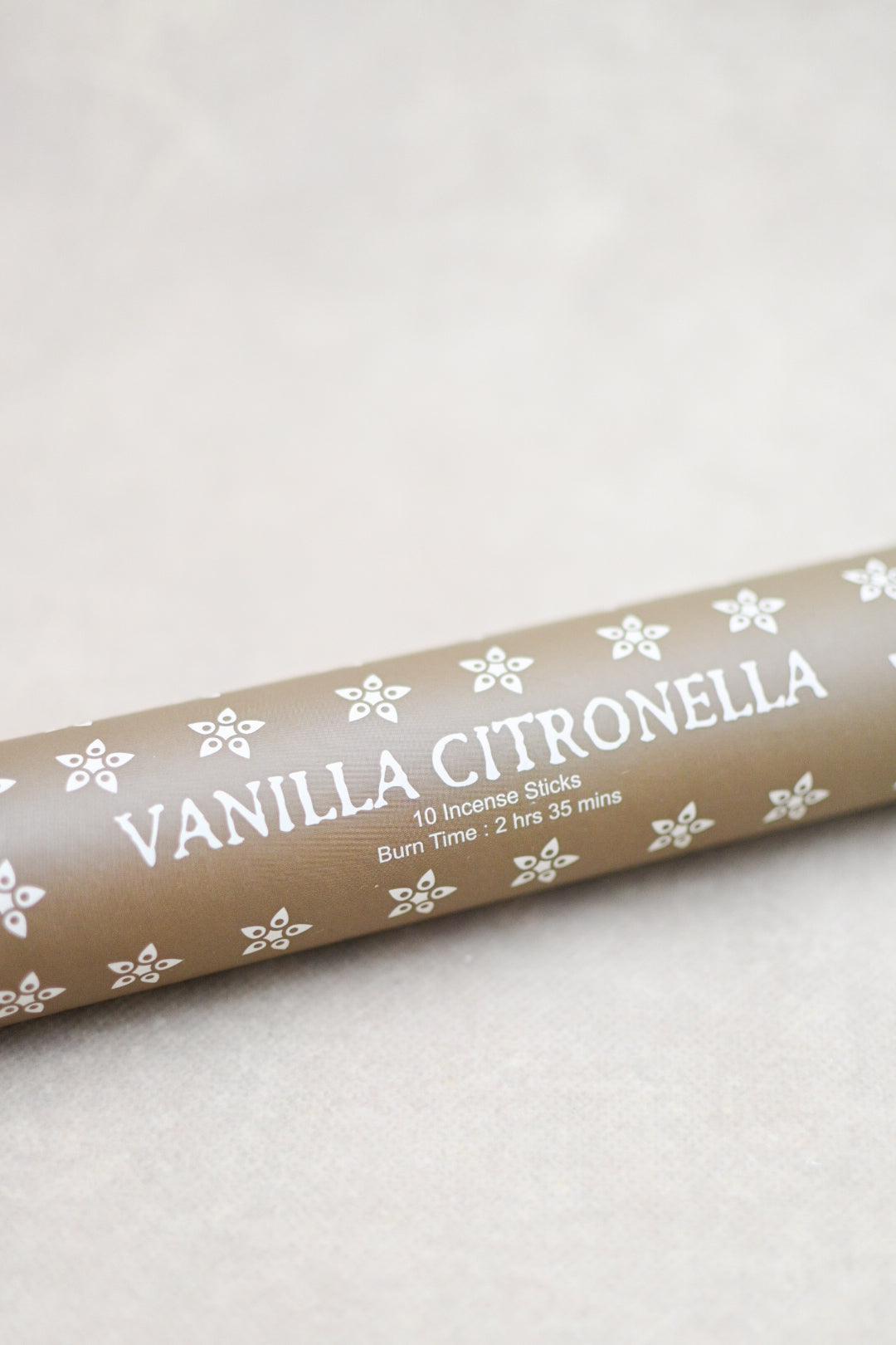 Hand Dipped Citronella Incense Sticks - Lavender and Vanilla - Maple Village Lane