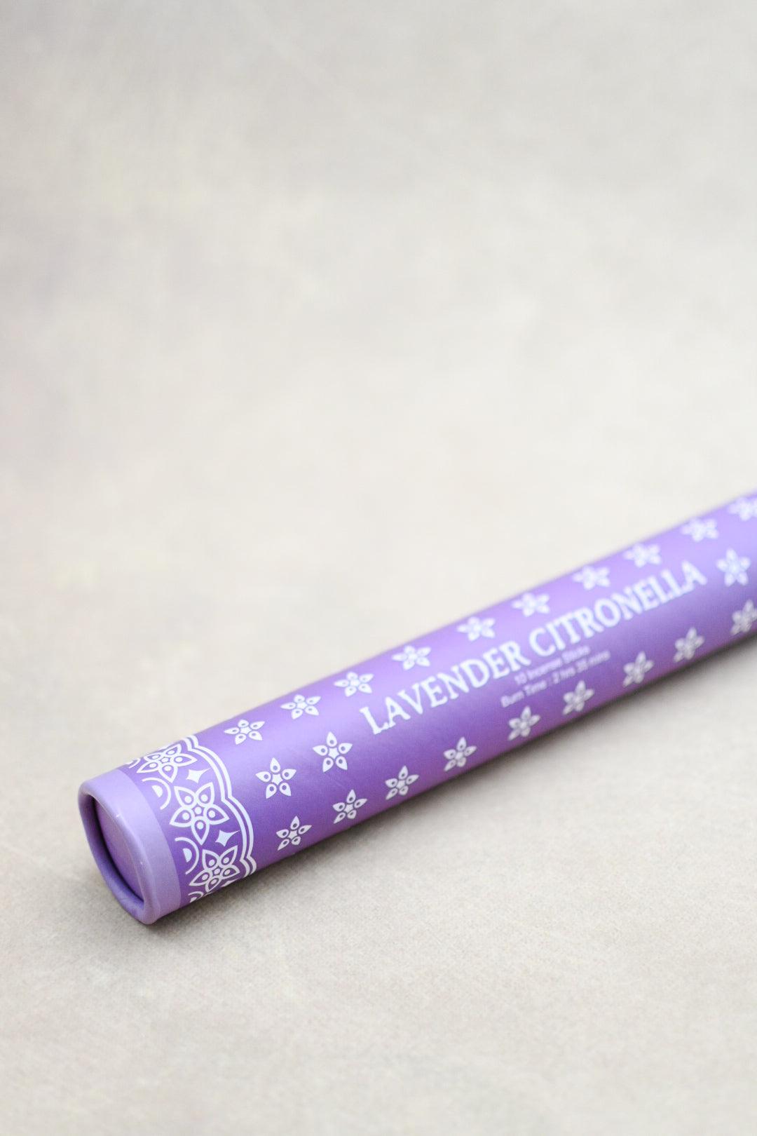 Hand Dipped Citronella Incense Sticks - Lavender and Vanilla - Maple Village Lane