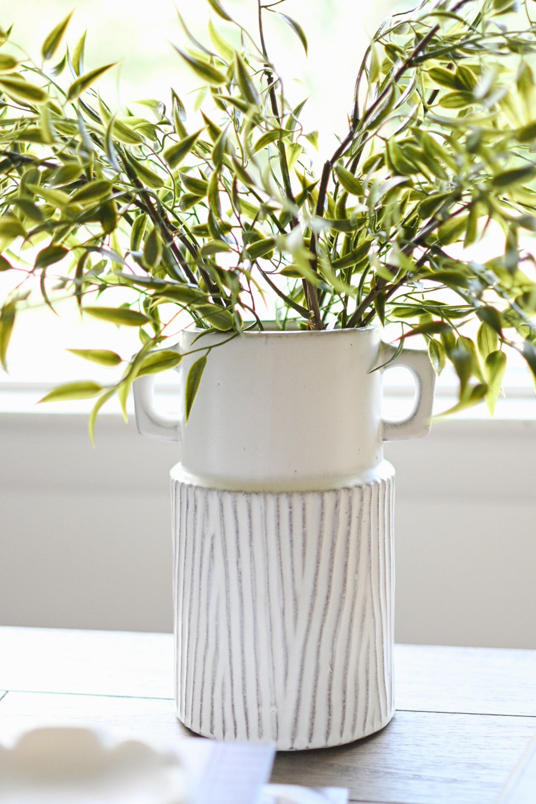 Glazed Striped Vase