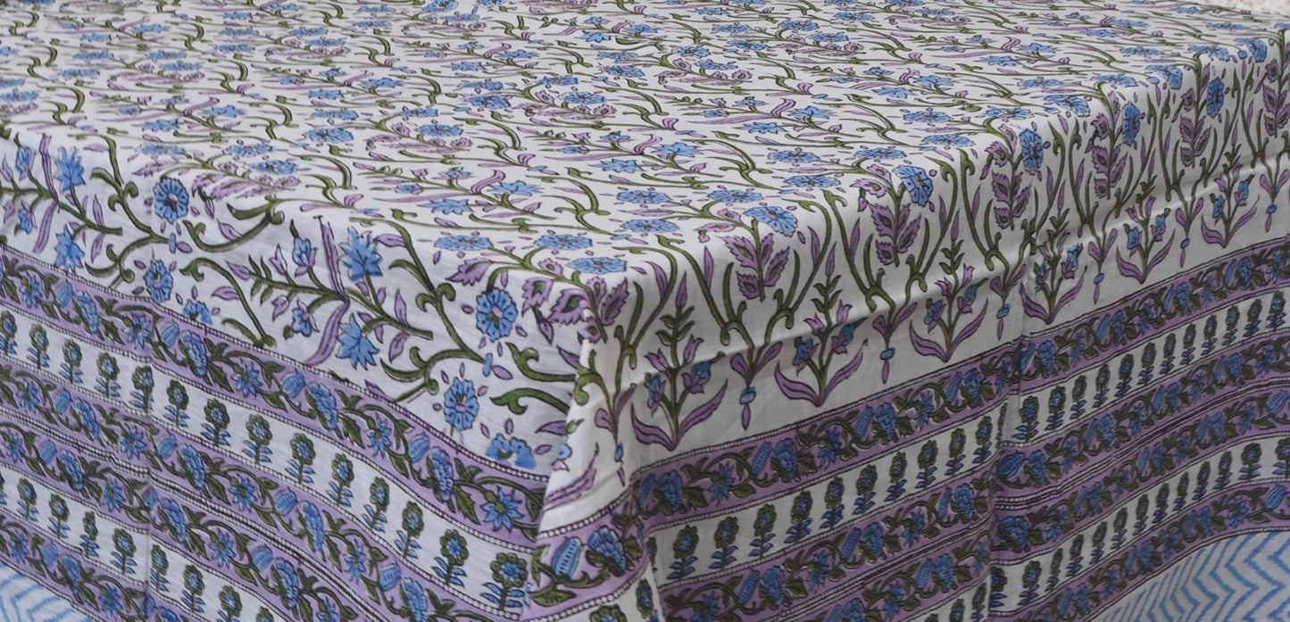 Shop Bianca Floral Block Print Tablecloth Online