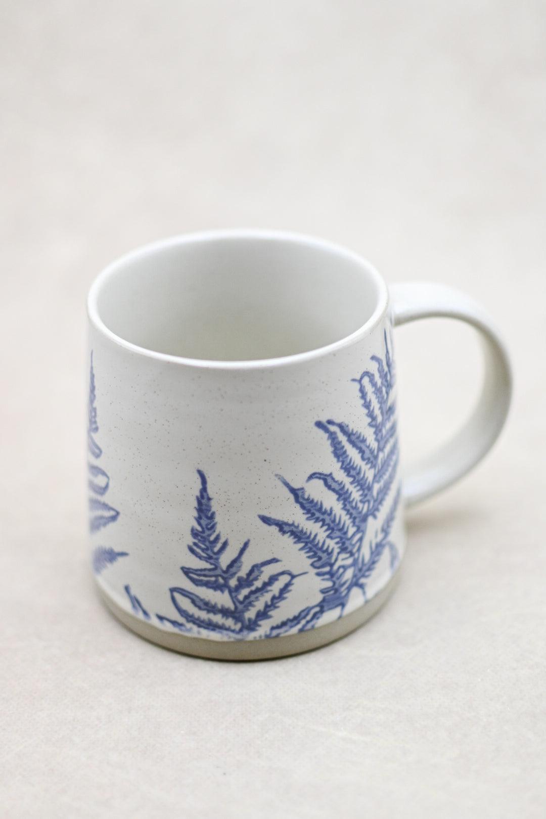 16 oz. Hand-Stamped Stoneware Mug - Maple Village Lane