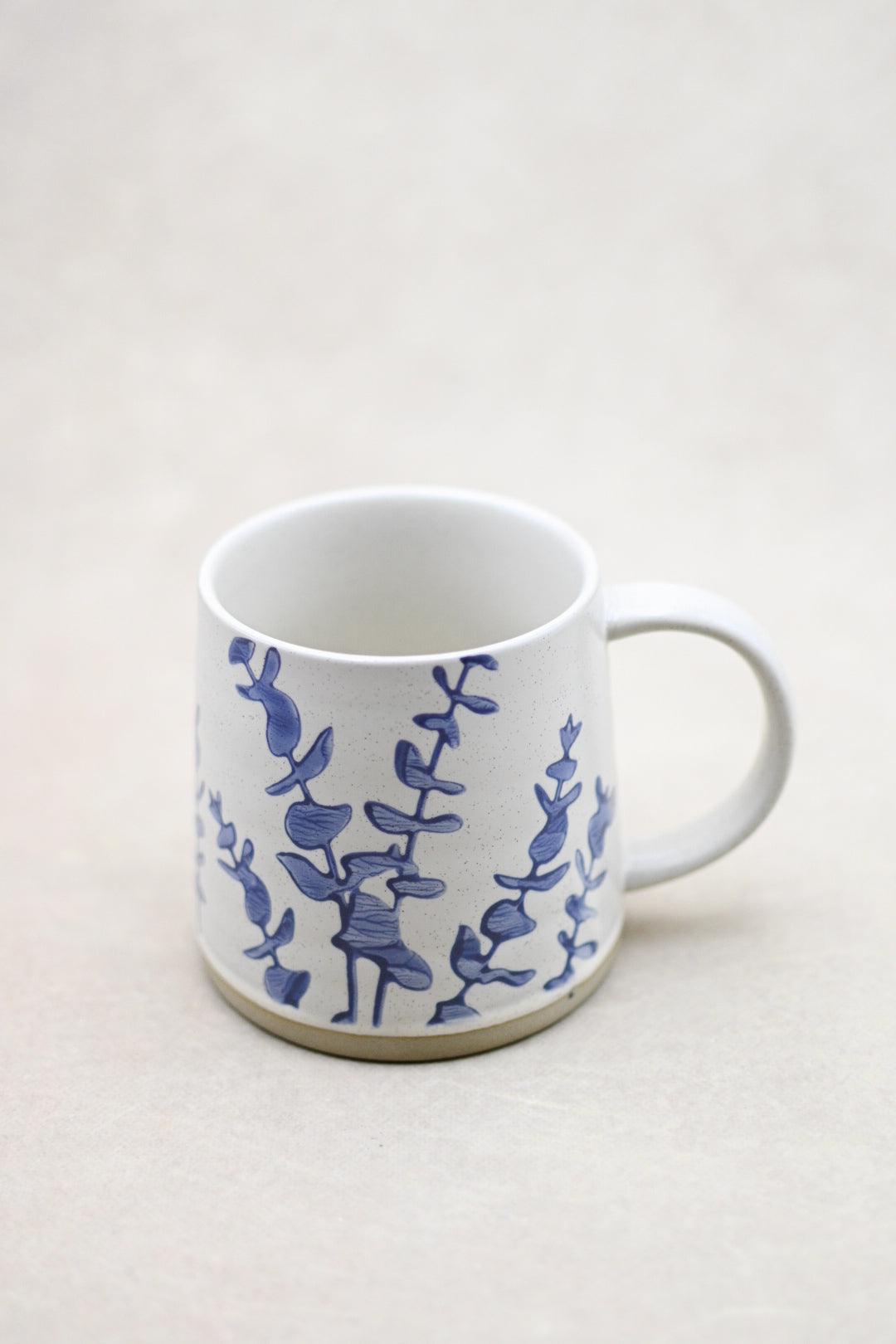 16 oz. Hand-Stamped Stoneware Mug - Maple Village Lane