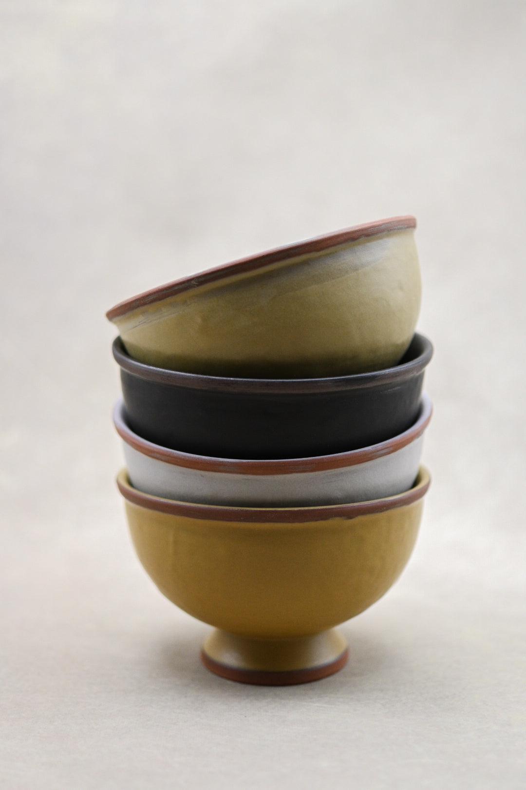 Stoneware Footed Bowl - Maple Village Lane