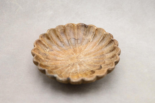 Wood Scalloped Bowl - Maple Village Lane