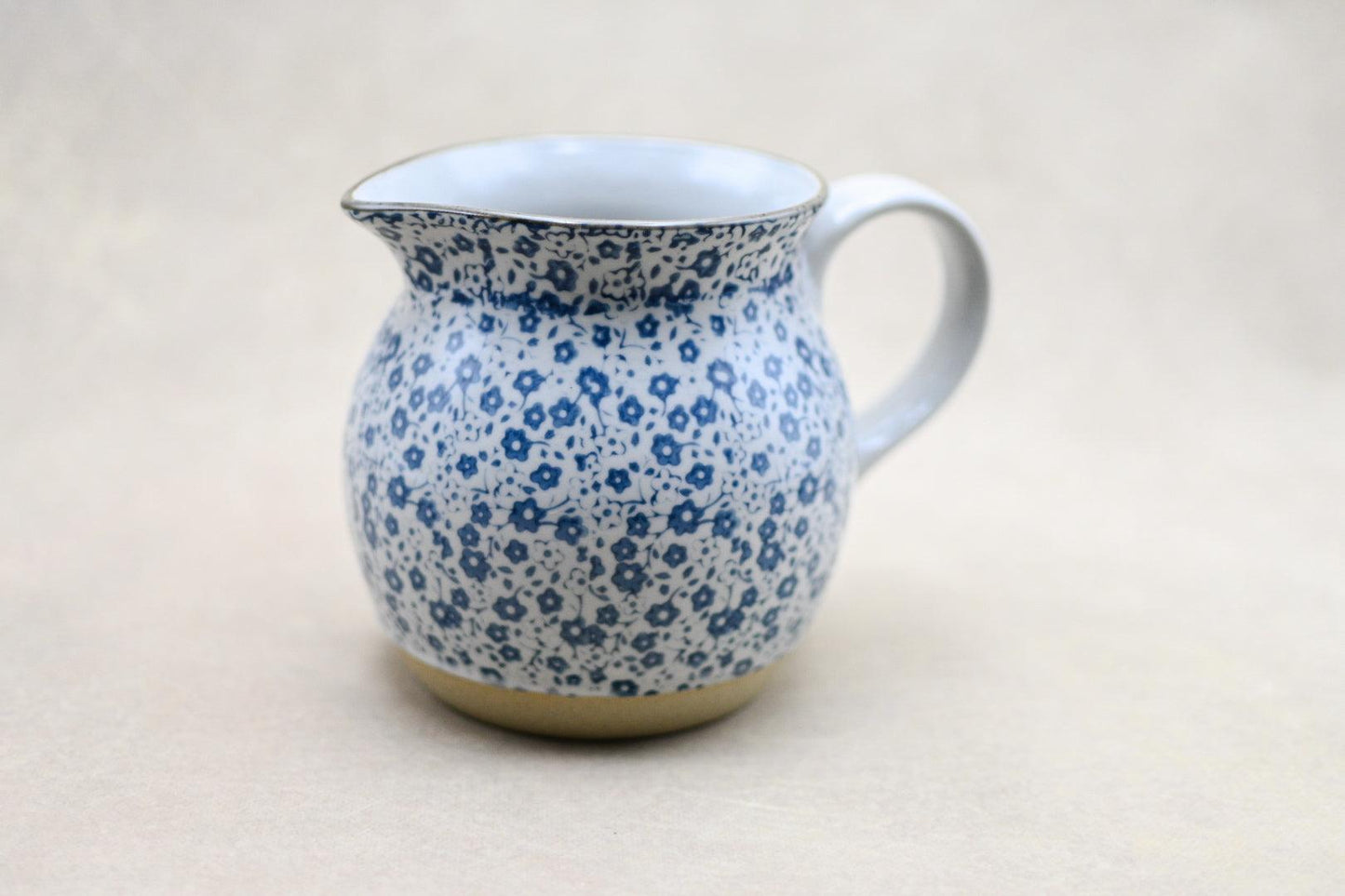 Hand Painted Stoneware Pitcher - Maple Village Lane