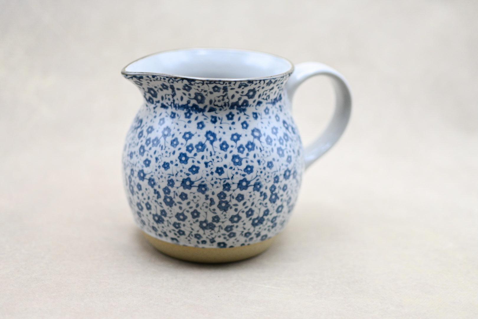 Hand Painted Stoneware Pitcher - Maple Village Lane