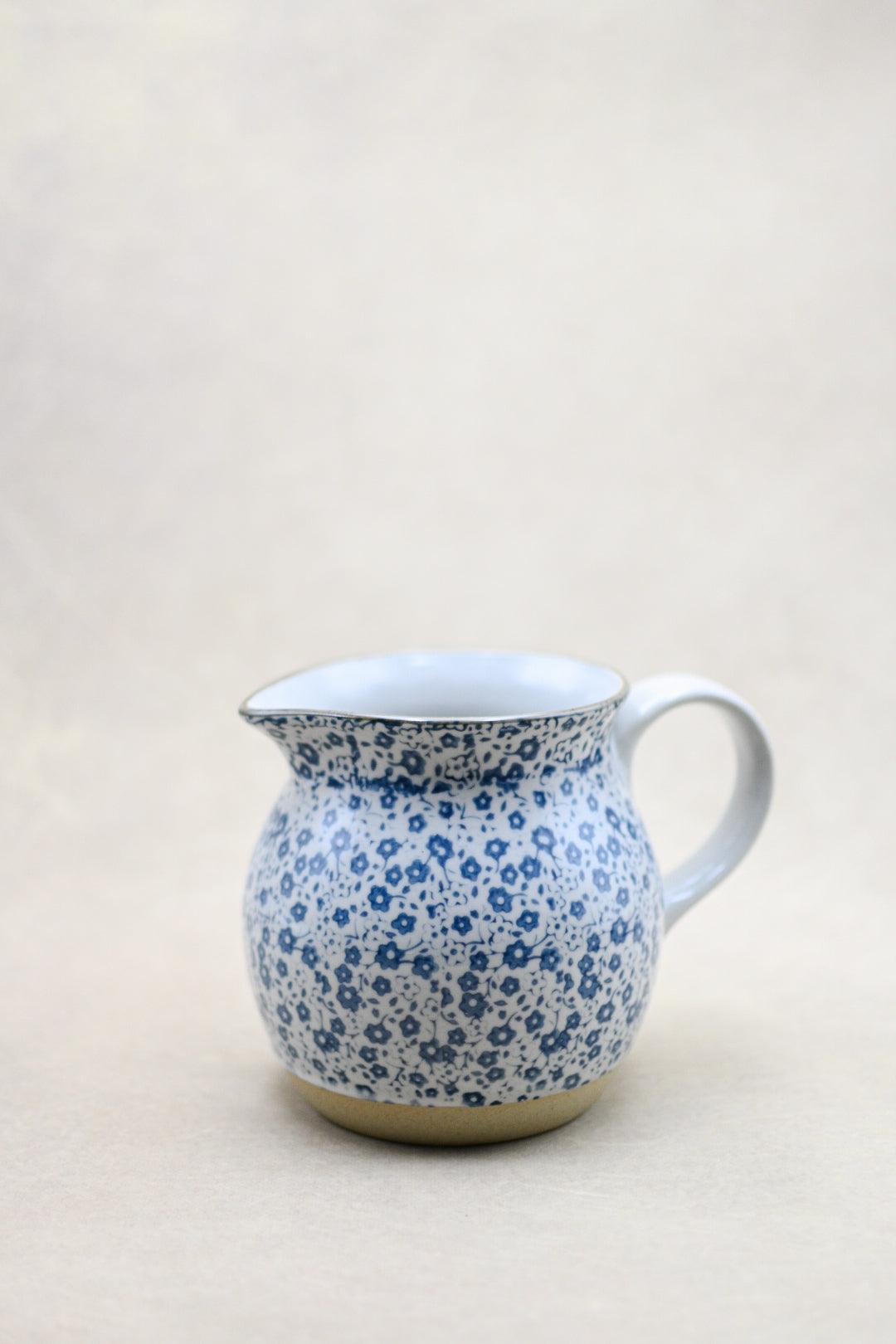 Hand Painted Stoneware Pitcher - Maple Village Lane