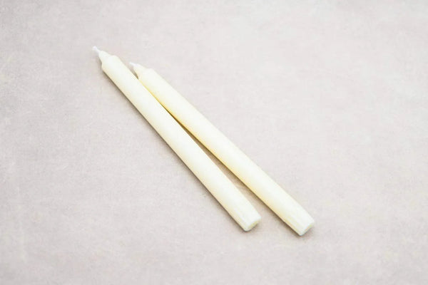 Unscented Taper Candles, Set of 12