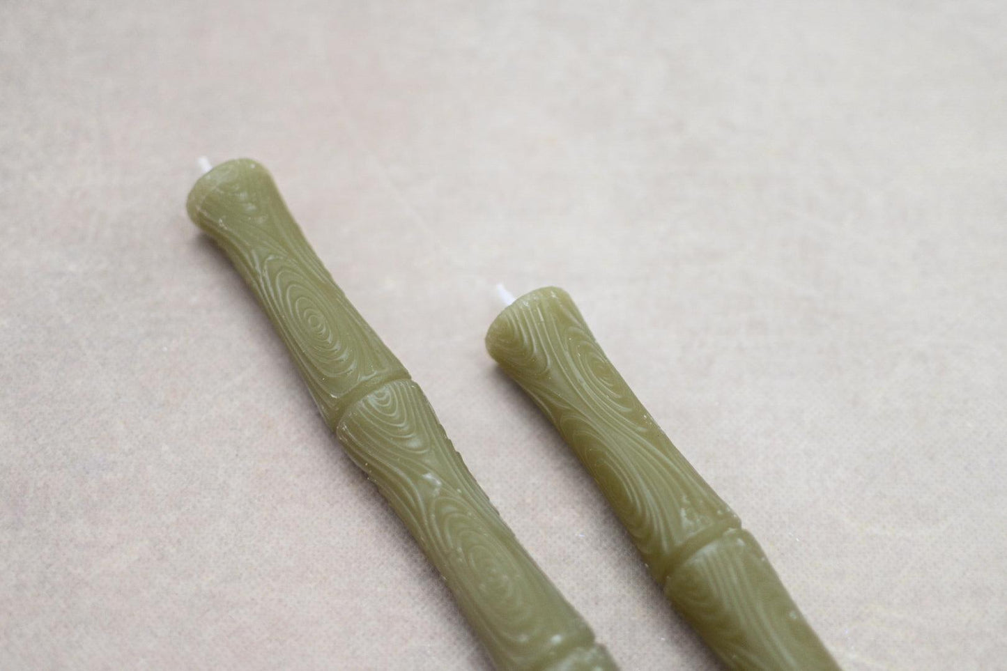 Unscented Sculpted Tapers, Set of 2 - Maple Village Lane