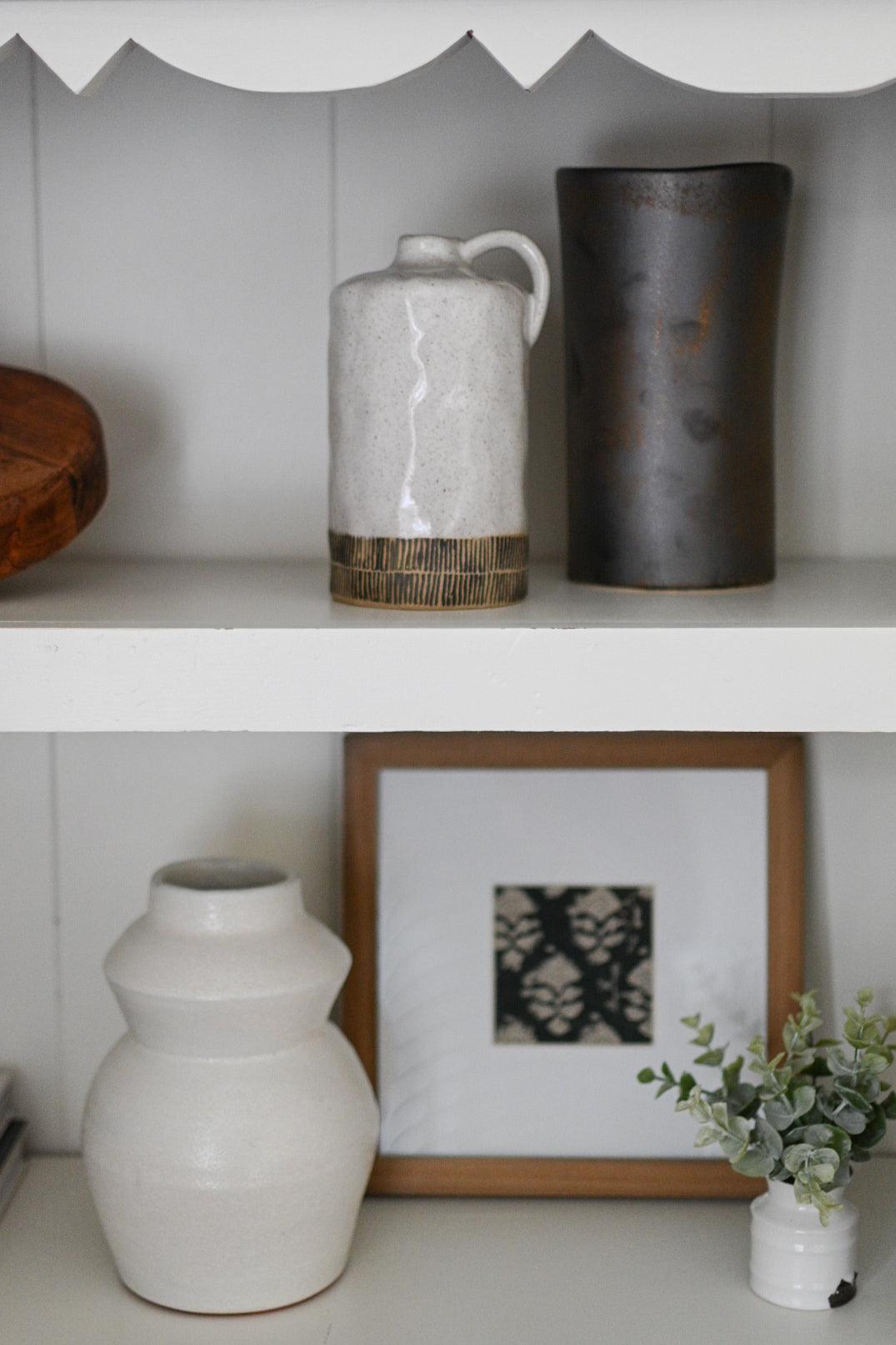 Neutral Jug Vase - Maple Village Lane