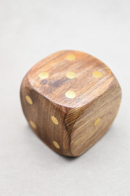 Decorative Wooden Dice - Maple Village Lane