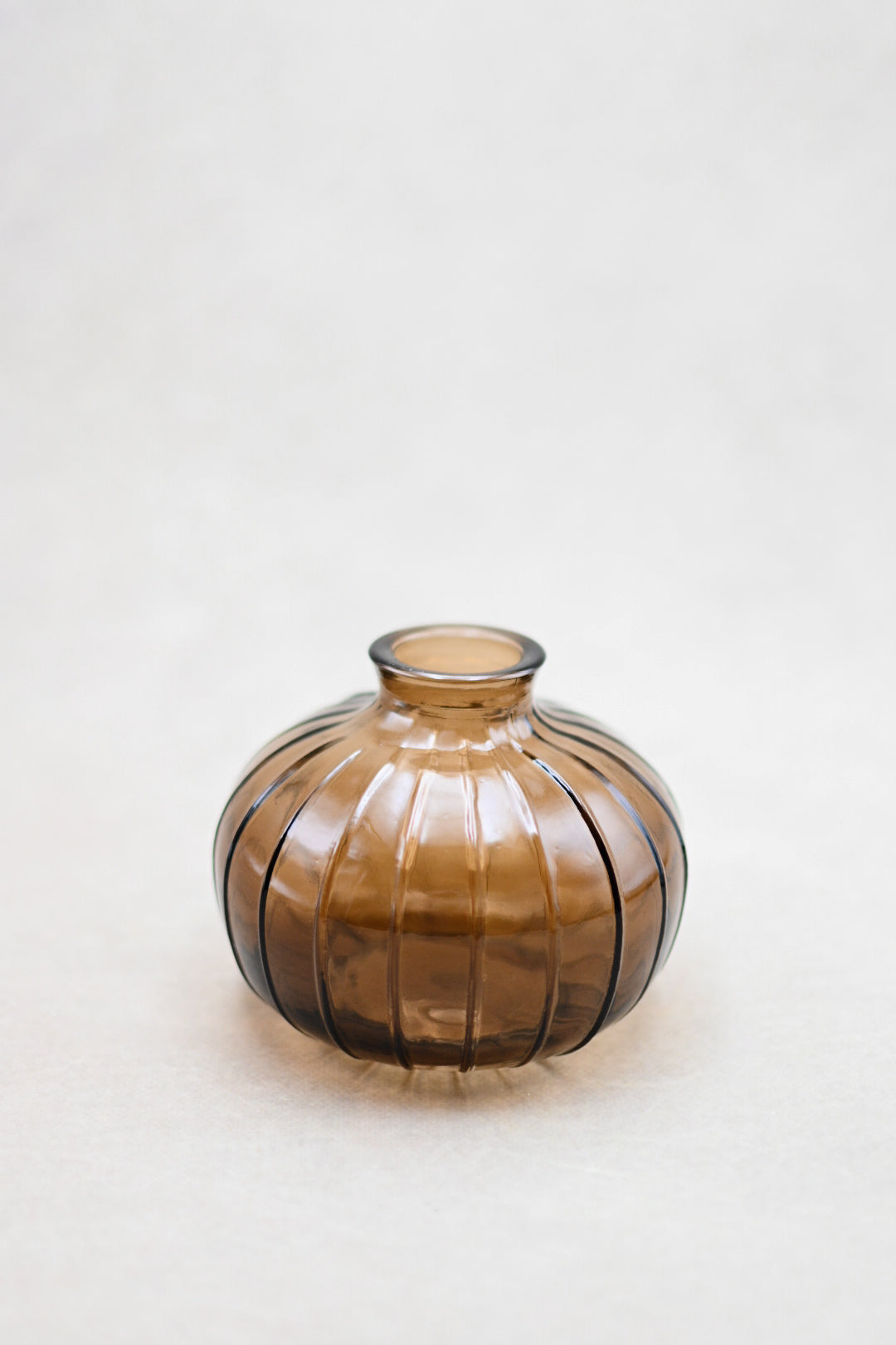 Amber Glass Bud Vase - Maple Village Lane