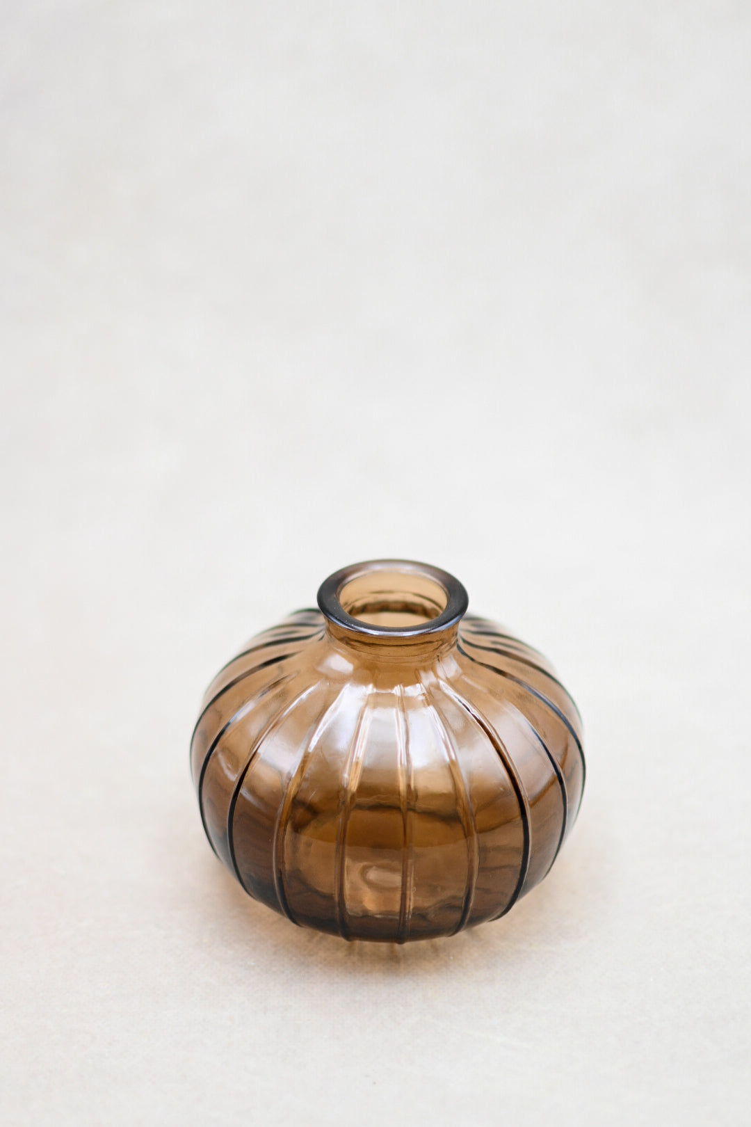 Amber Glass Bud Vase - Maple Village Lane