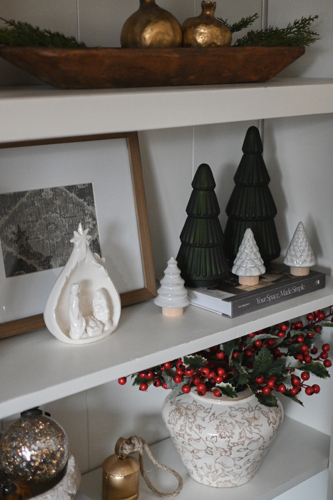 Ceramic Christmas Trees, Set of 3