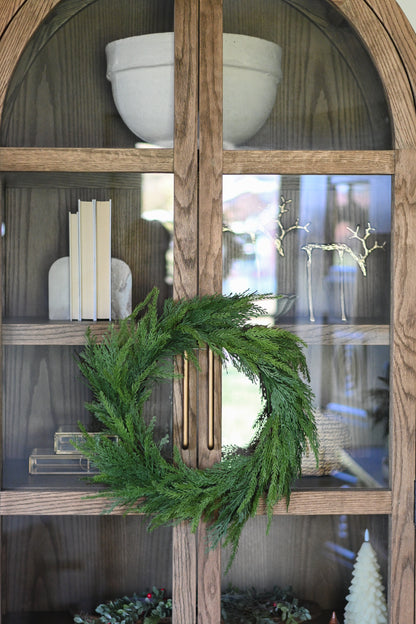 Real Touch Norfolk Pine Wreath 22”