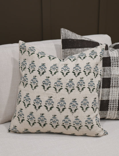 Zayden Block Print Pillow Cover